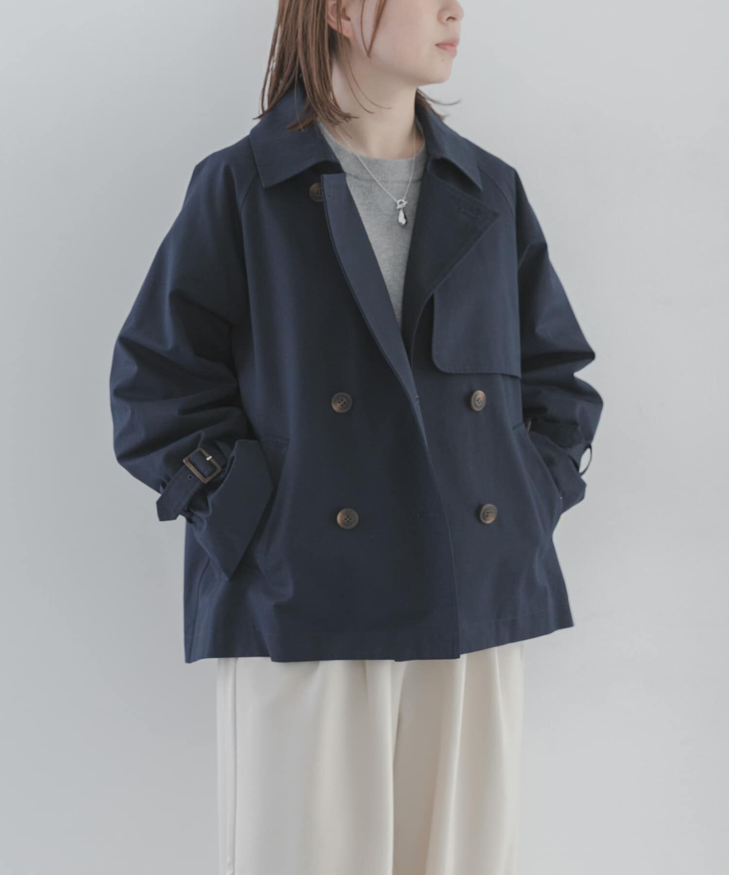 Sonny Label 「撥水ショートトレンチコート」|トレンチコート|