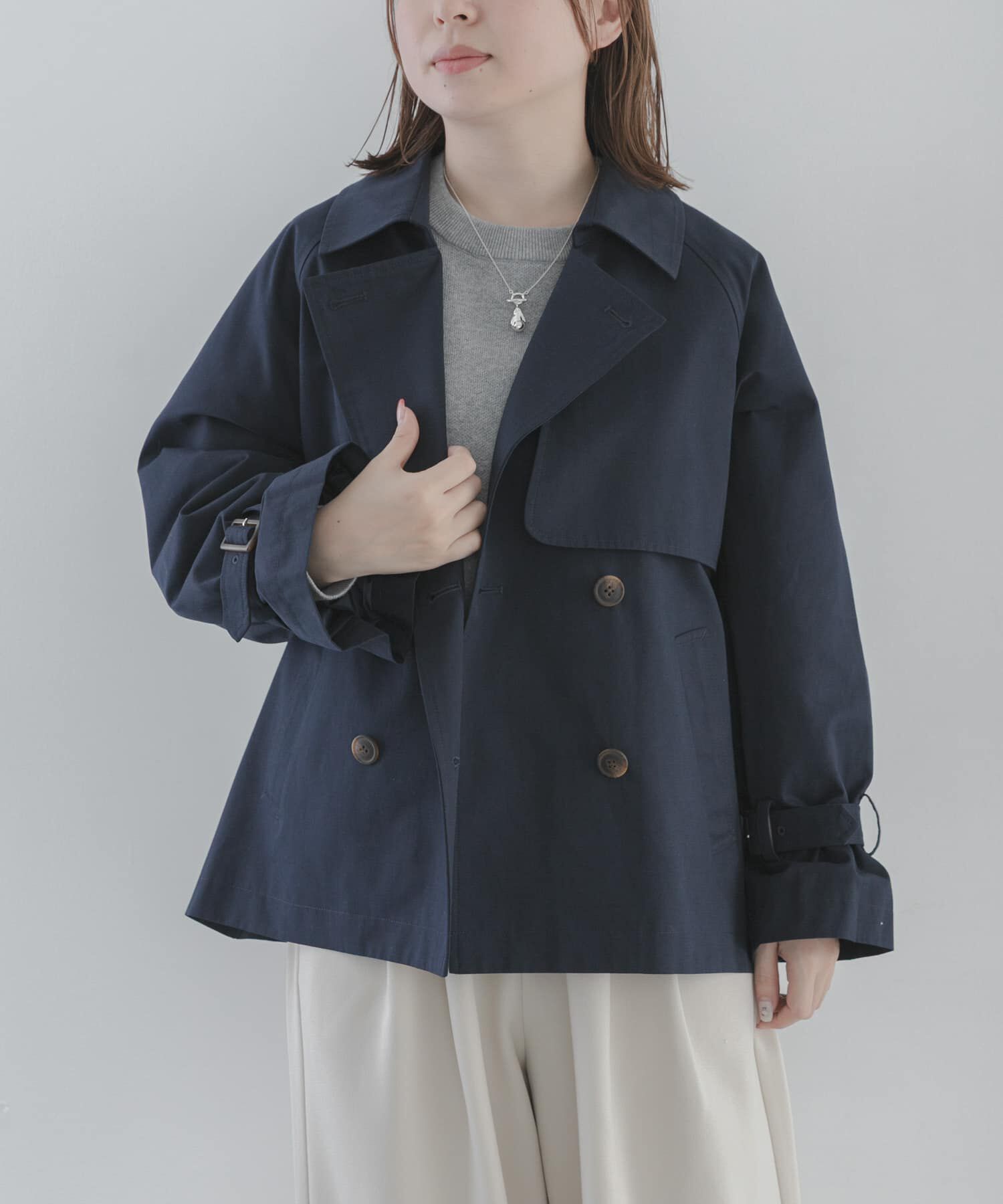 Sonny Label 「撥水ショートトレンチコート」|トレンチコート|