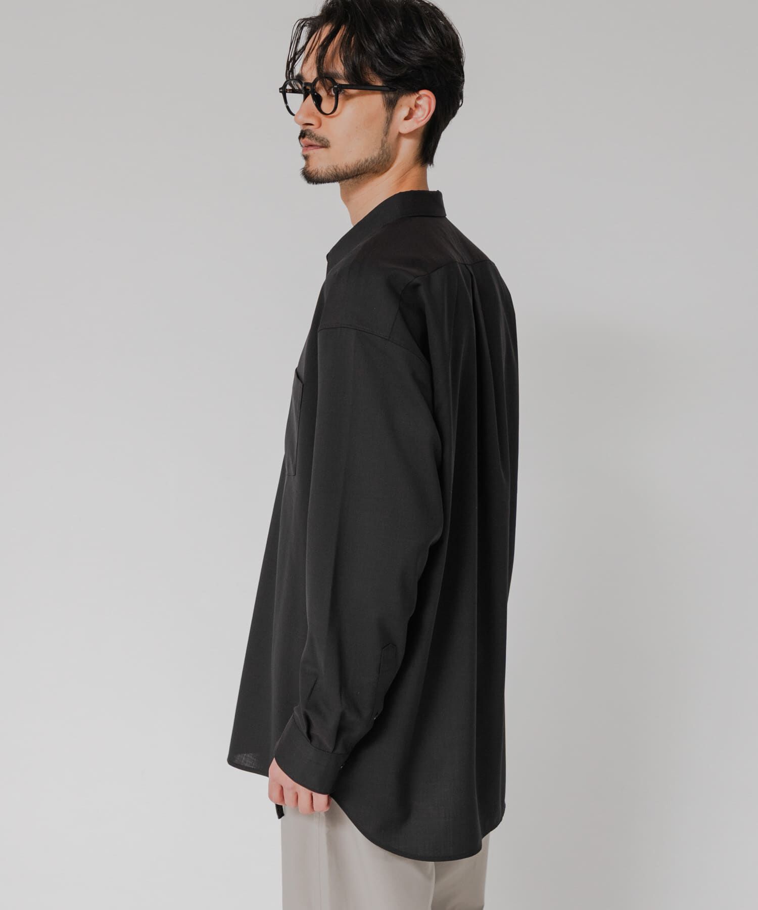 URBAN RESEARCH「『洗濯可/防シワ/接触冷感』WASHABLE WOOL OVER SHIRTS」|シャツ・ブラウス|
