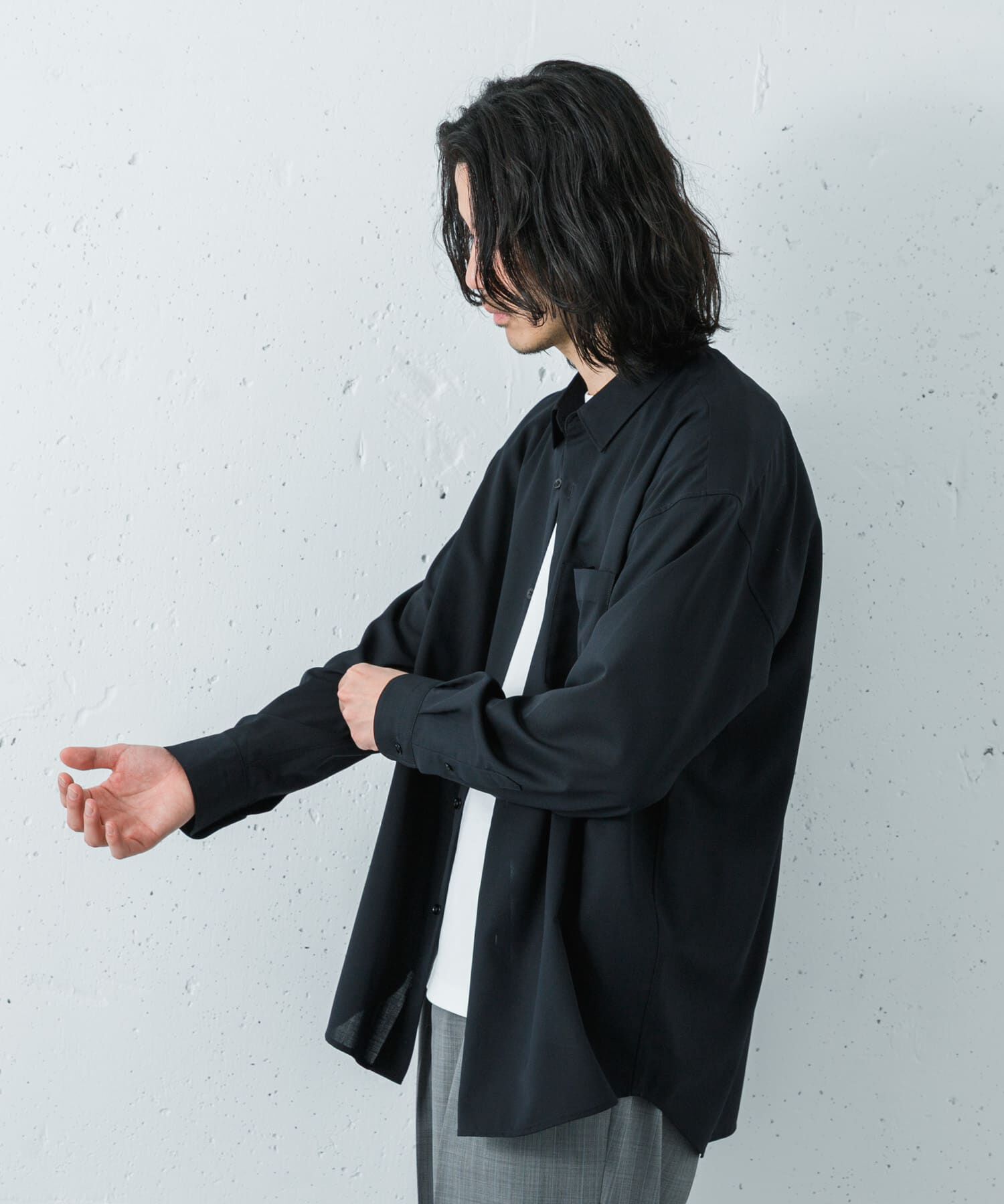 URBAN RESEARCH「『洗濯可/防シワ/接触冷感』WASHABLE WOOL OVER SHIRTS」|シャツ・ブラウス|