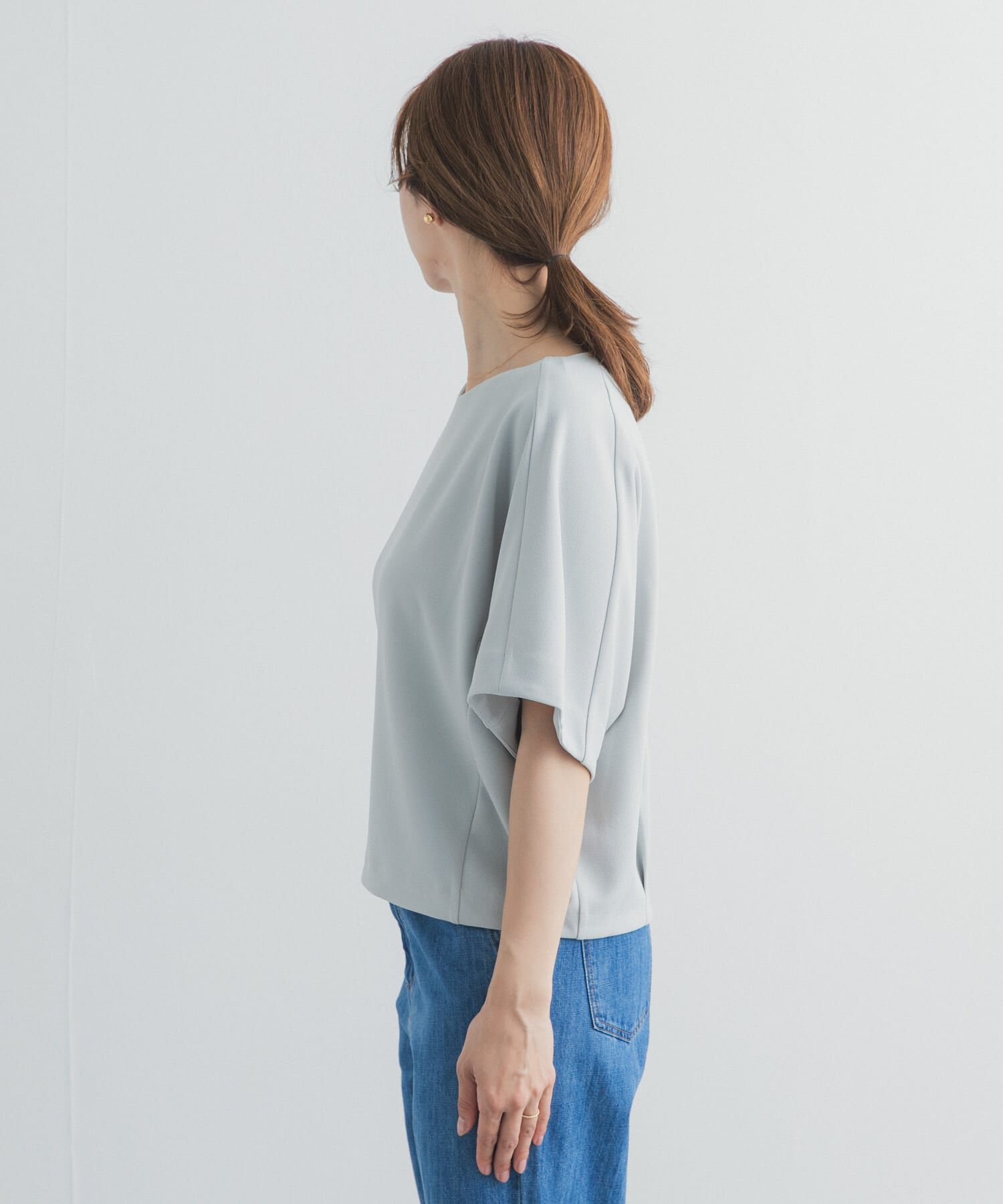 URBAN RESEARCH DOORS「カットジョーゼットVネックプルオーバー」|Tシャツ・カットソー|
