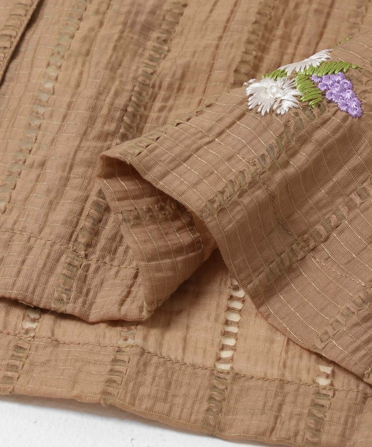 Sonny Label 「フラワー刺繍ジャガードシャツ」|シャツ・ブラウス|