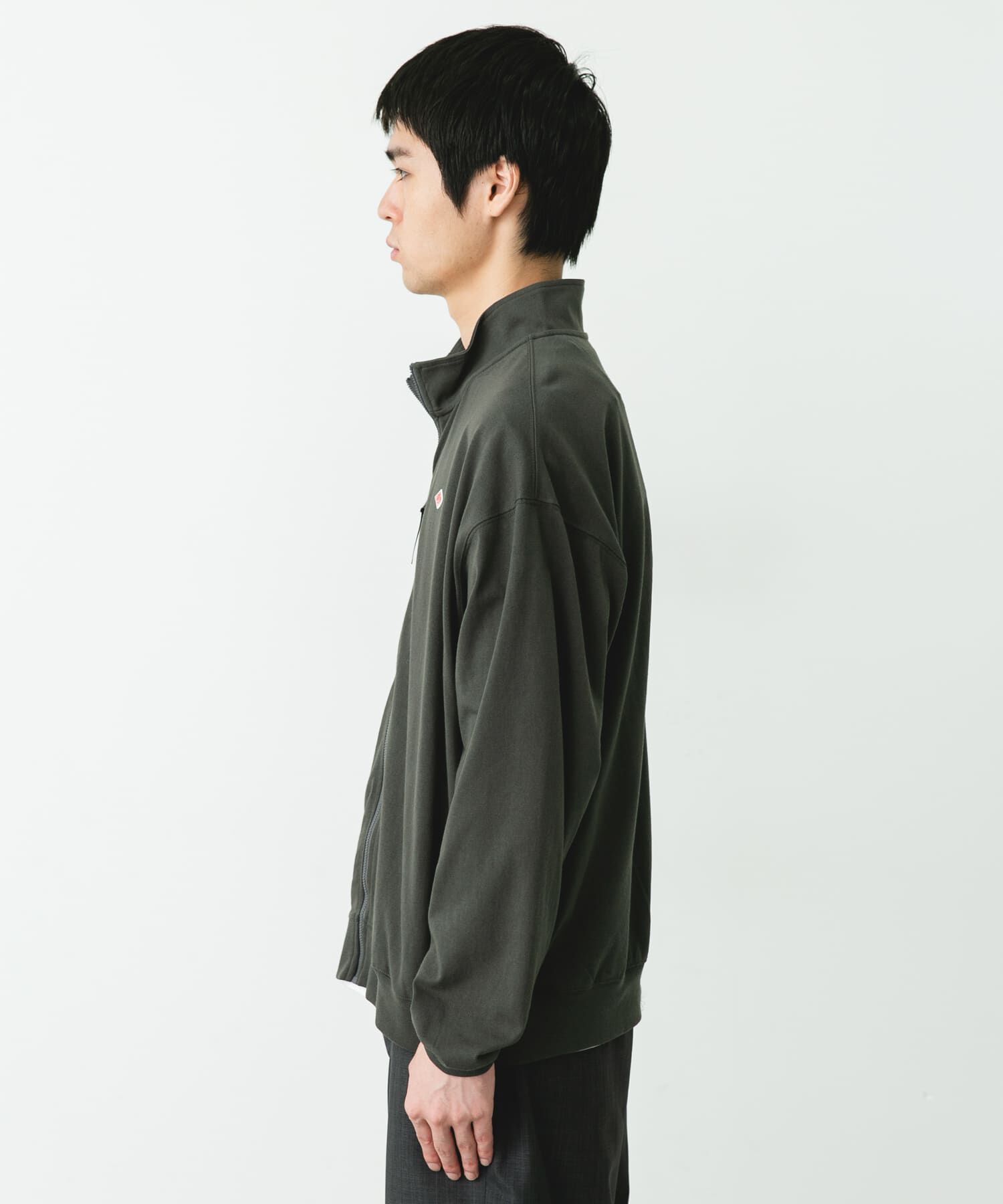 URBAN RESEARCH DOORS「DANTON　SWEAT ZIP BLOUSON」|ノーカラーコート|
