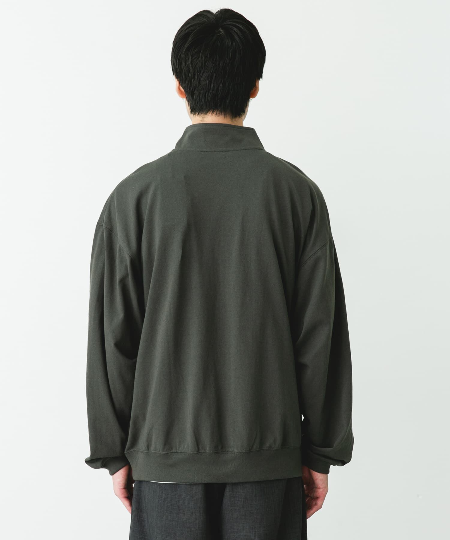 URBAN RESEARCH DOORS「DANTON　SWEAT ZIP BLOUSON」|ノーカラーコート|