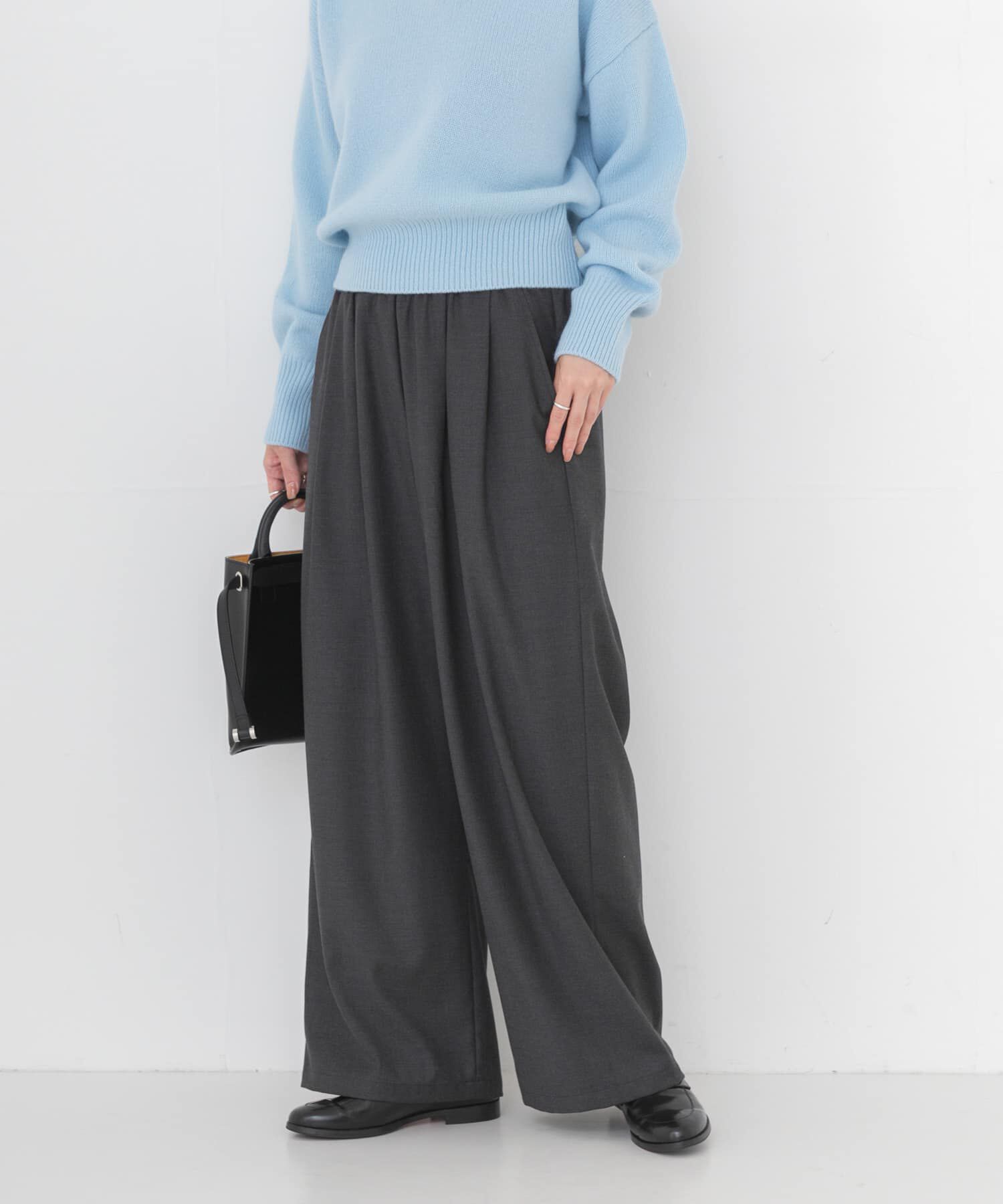 URBAN RESEARCH「『UR TECH SMOOTHLUXE』ウール混タックギャザーストレートパンツ」|その他|