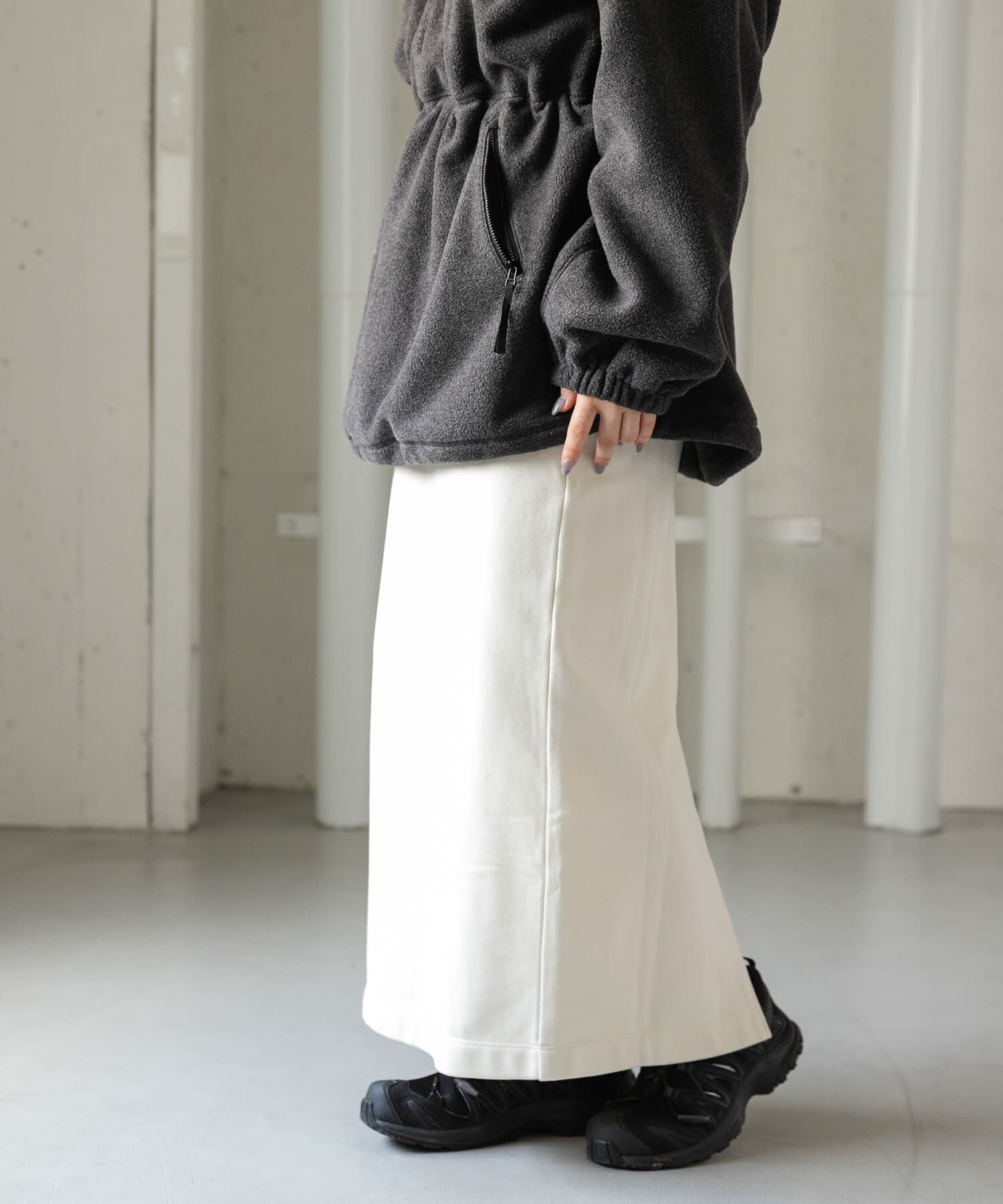 URBAN RESEARCH DOORS「FORK&SPOON　コンビウエストストレートスカート」|スカート|