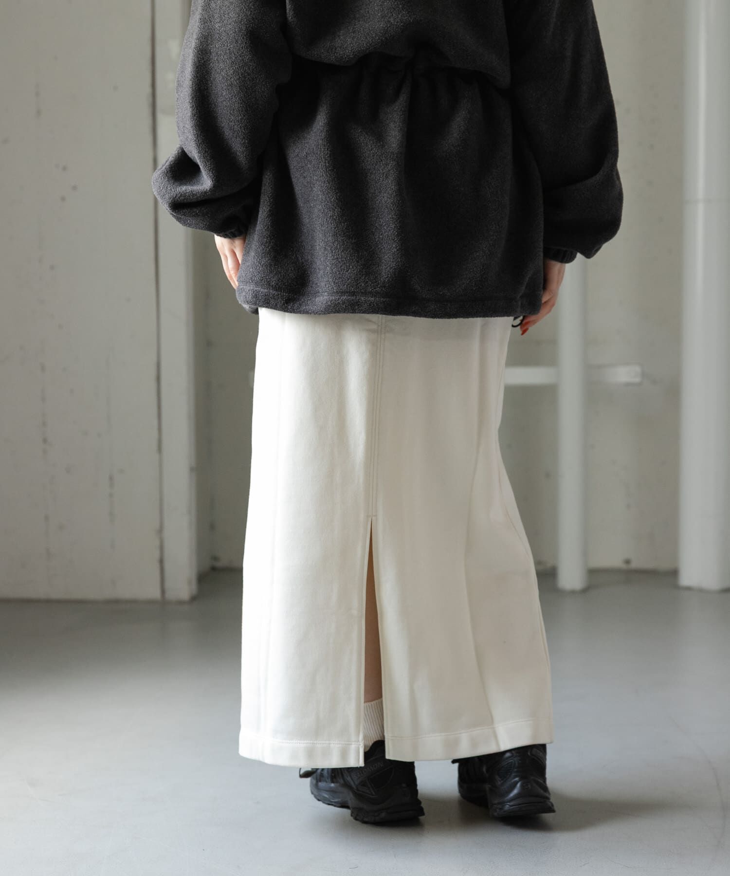 URBAN RESEARCH DOORS「FORK&SPOON　コンビウエストストレートスカート」|スカート|