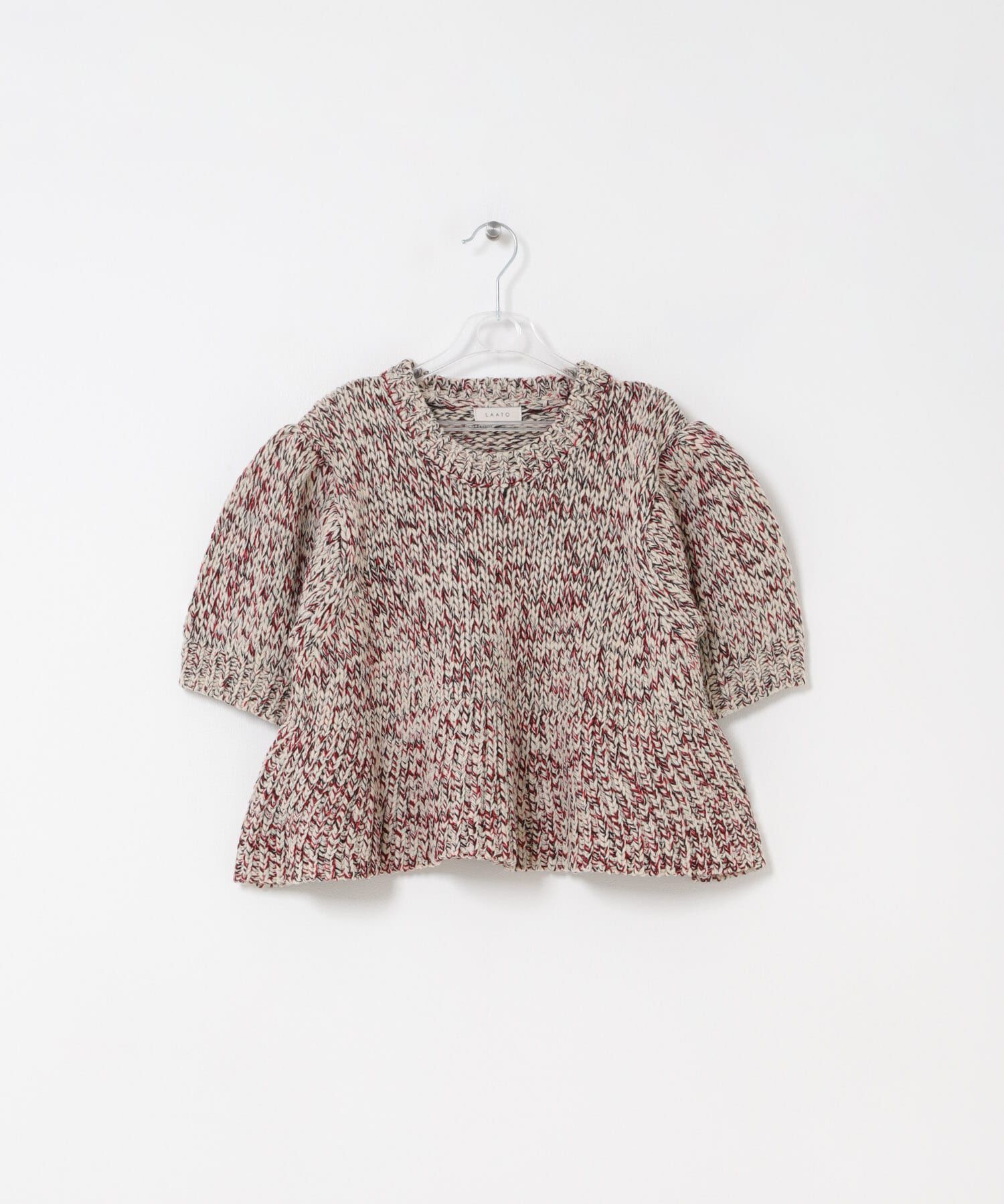 LAATO「mix yarn frill knit」|ニット・セーター|