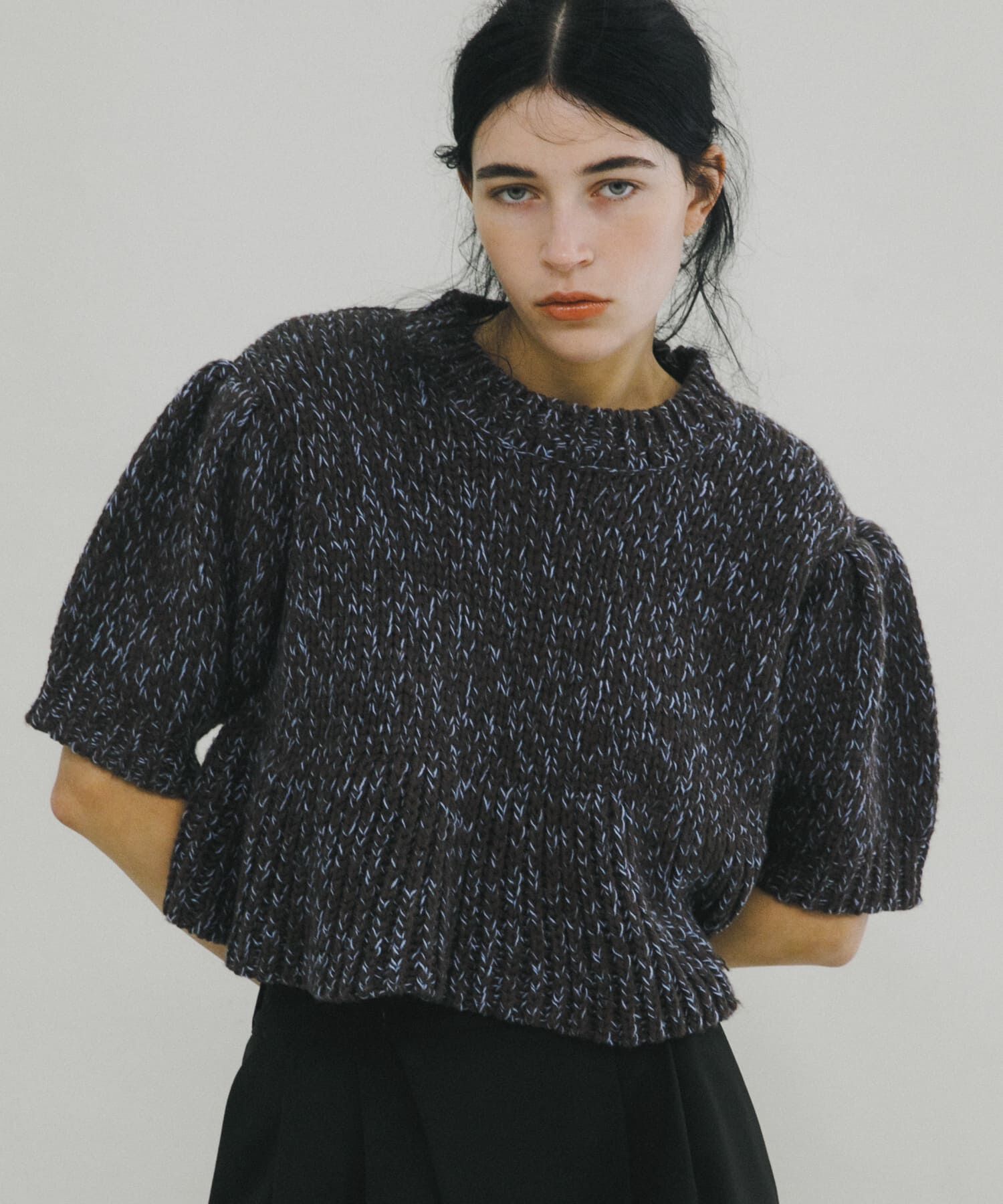 LAATO「mix yarn frill knit」|ニット・セーター|