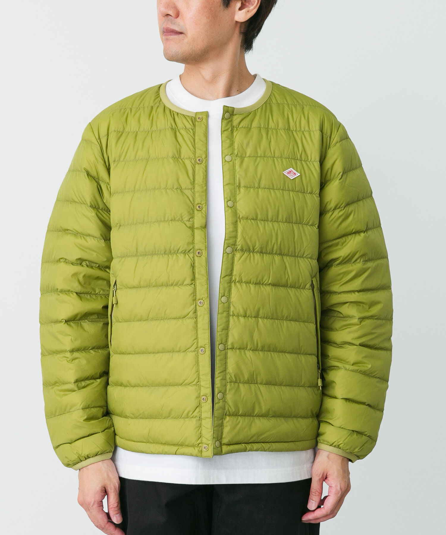 URBAN RESEARCH DOORS「DANTON　INNER DOWN CREW-NECK JACKET」|ダウン|ミント
