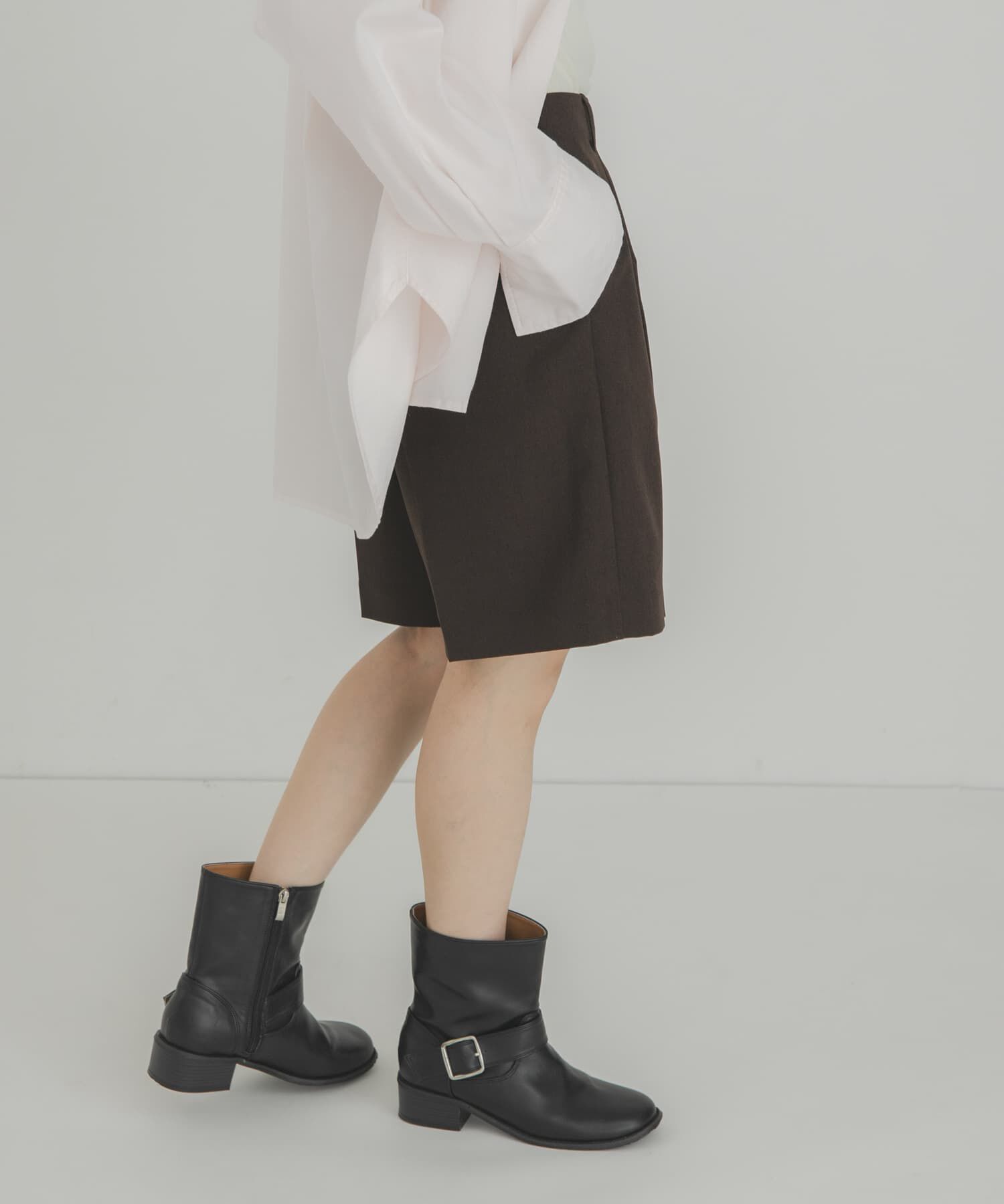  「シンプルショートパンツ」|その他|ダークブラウン