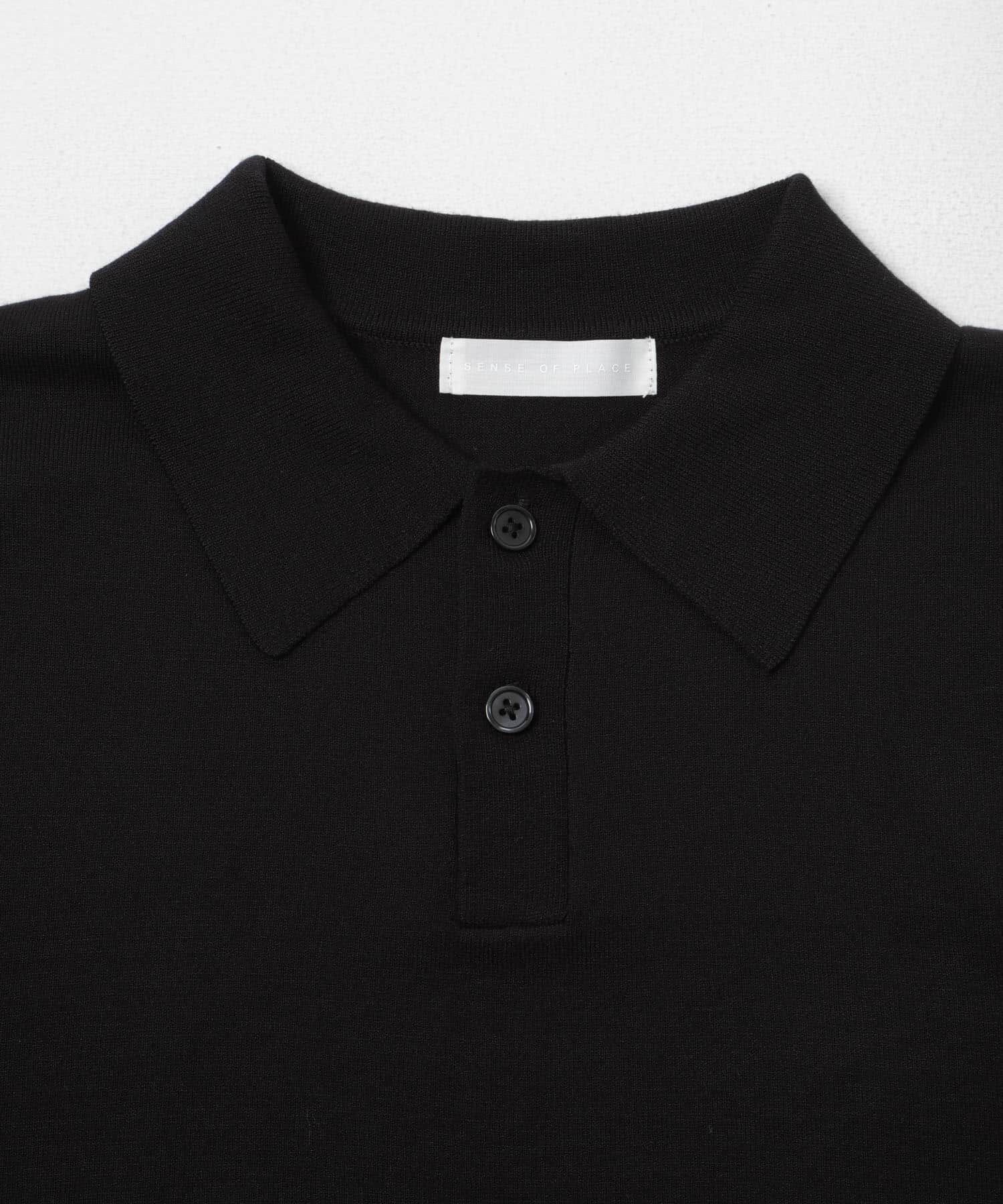 SENSE OF PLACE by URBAN RESEARCH「『洗濯可』ストレッチニットポロショートスリーブTシャツ」|ニット・セーター|