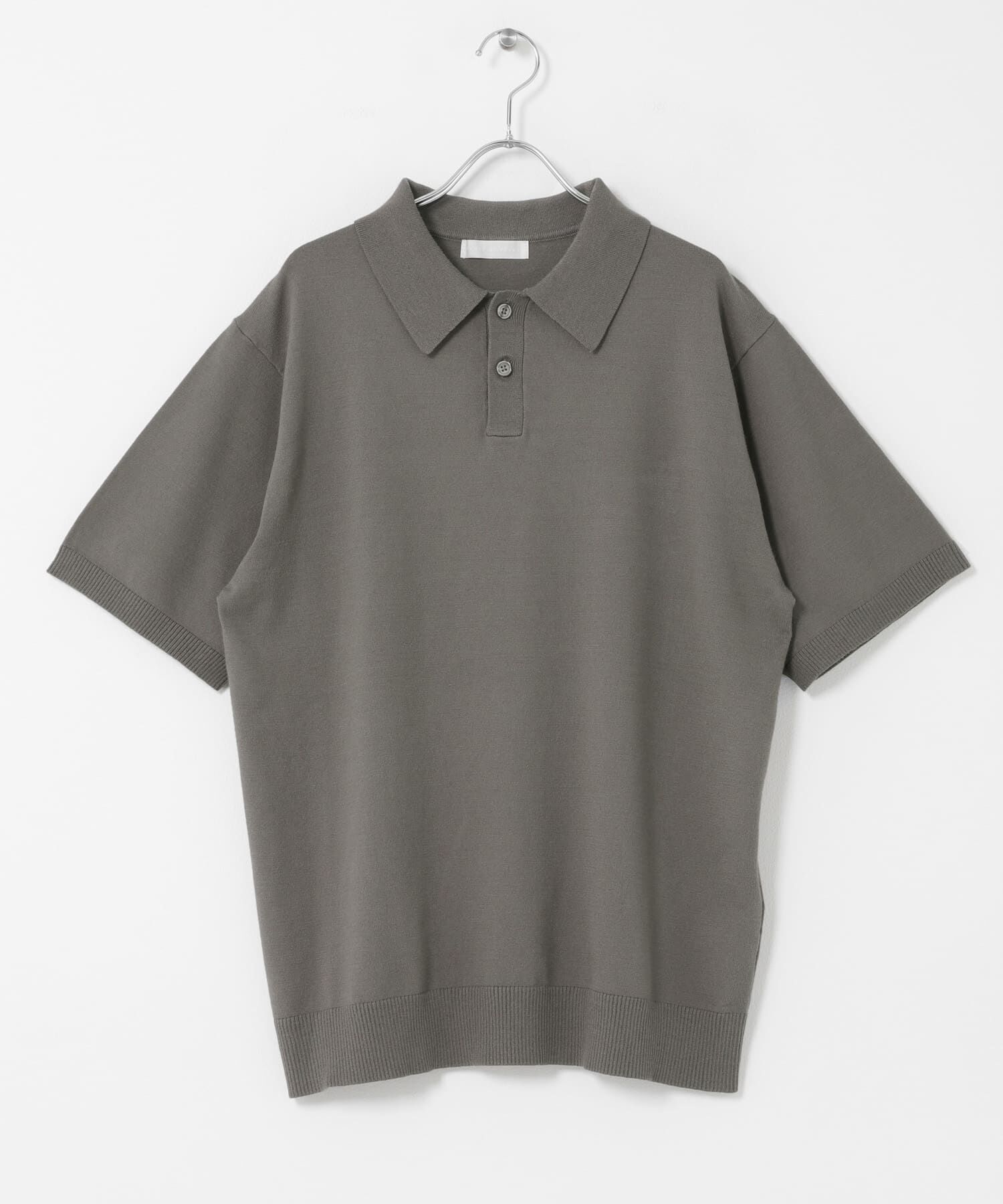 SENSE OF PLACE by URBAN RESEARCH「『洗濯可』ストレッチニットポロショートスリーブTシャツ」|ニット・セーター|