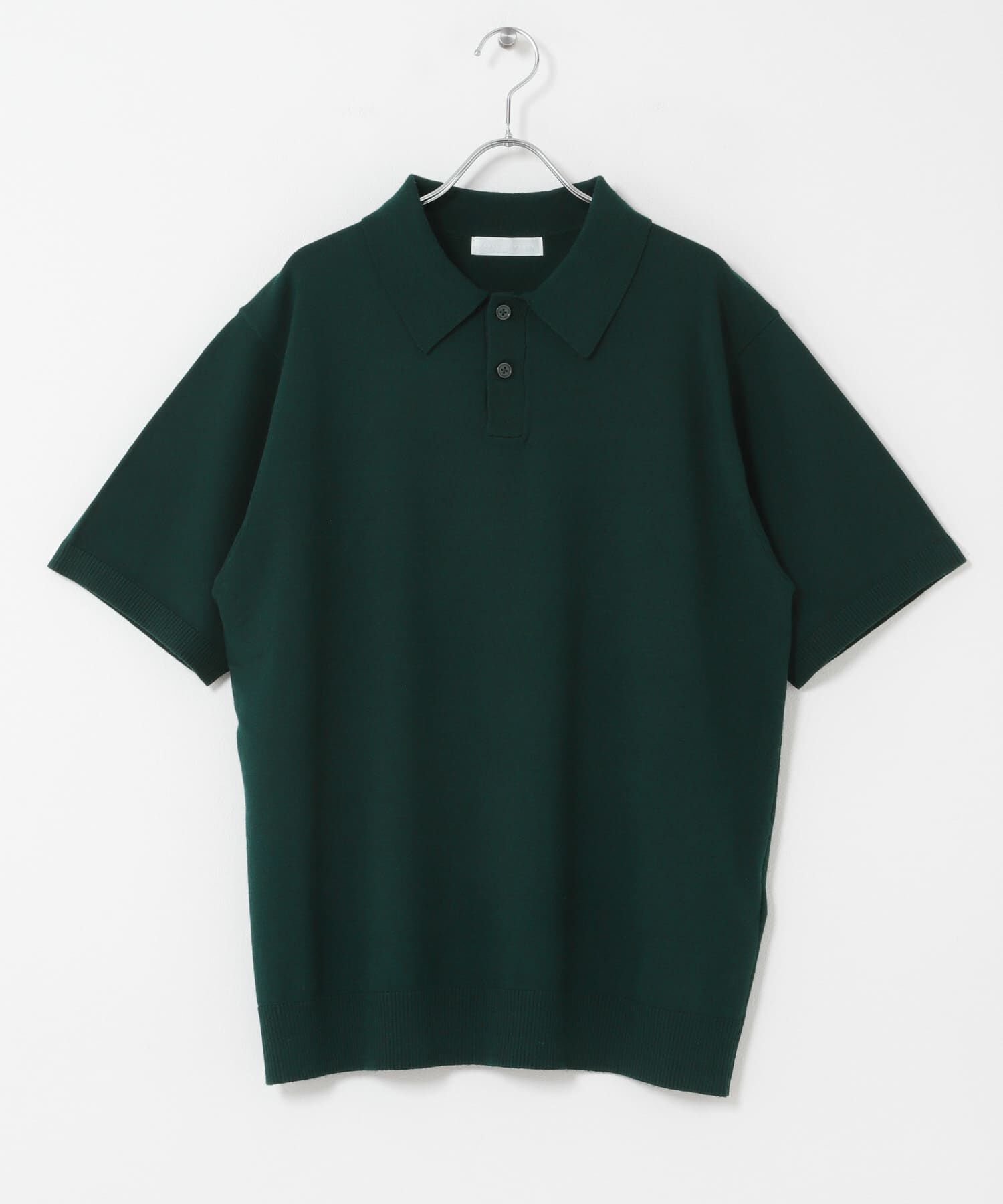 SENSE OF PLACE by URBAN RESEARCH「『洗濯可』ストレッチニットポロショートスリーブTシャツ」|ニット・セーター|