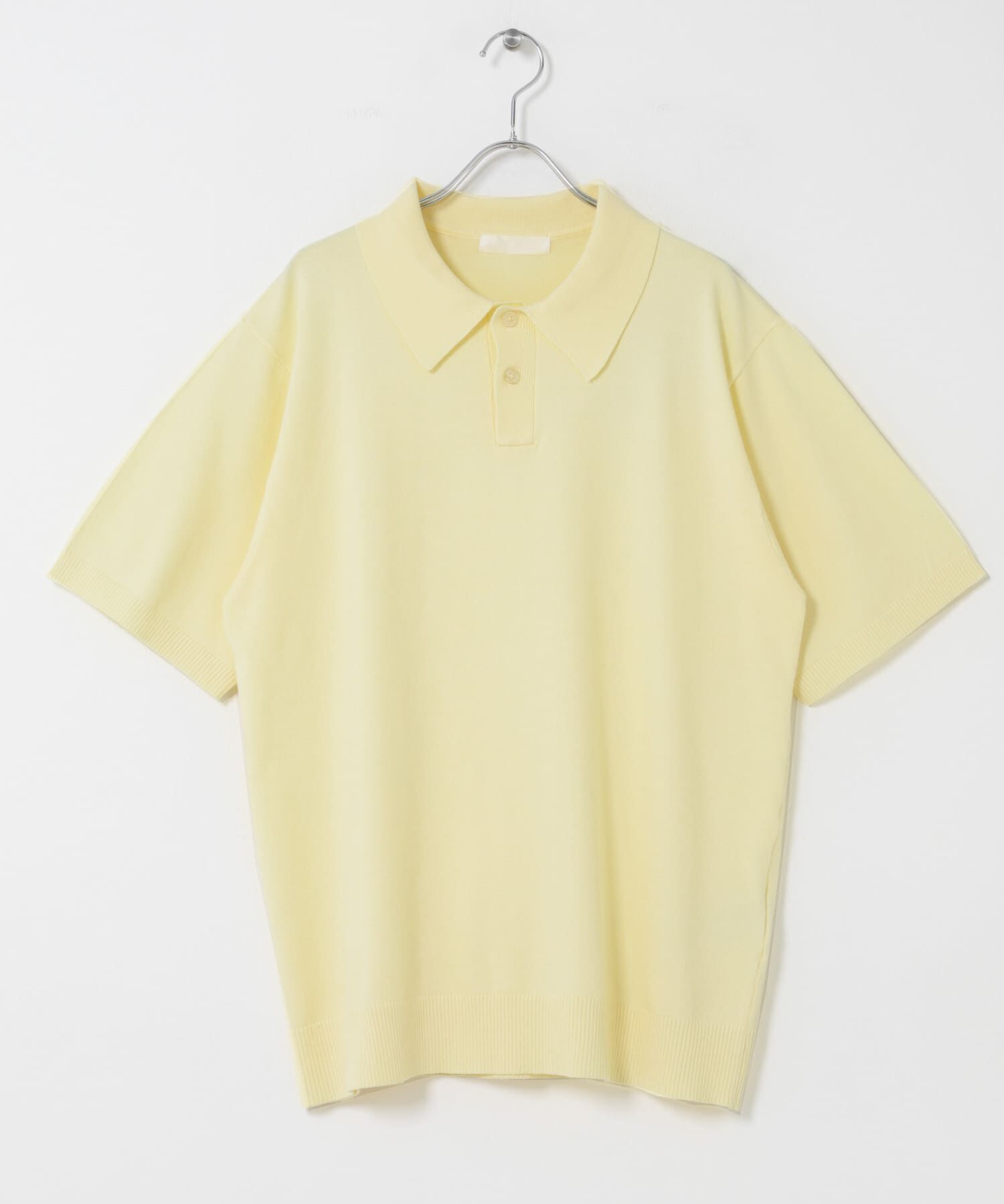 SENSE OF PLACE by URBAN RESEARCH「『洗濯可』ストレッチニットポロショートスリーブTシャツ」|ニット・セーター|