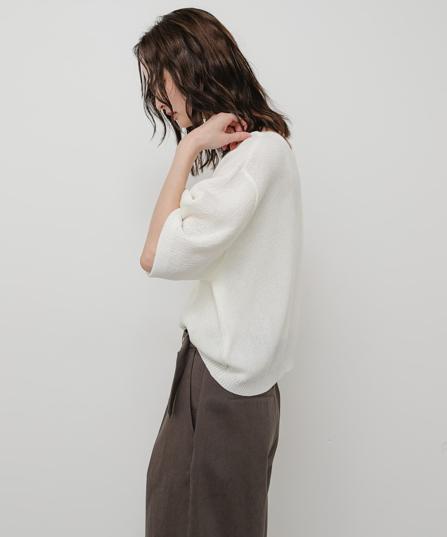 SENSE OF PLACE by URBAN RESEARCH「『WEB/一部店舗限定』『洗濯可』ヘンリーネックルーズセーター」|ニット・セーター|