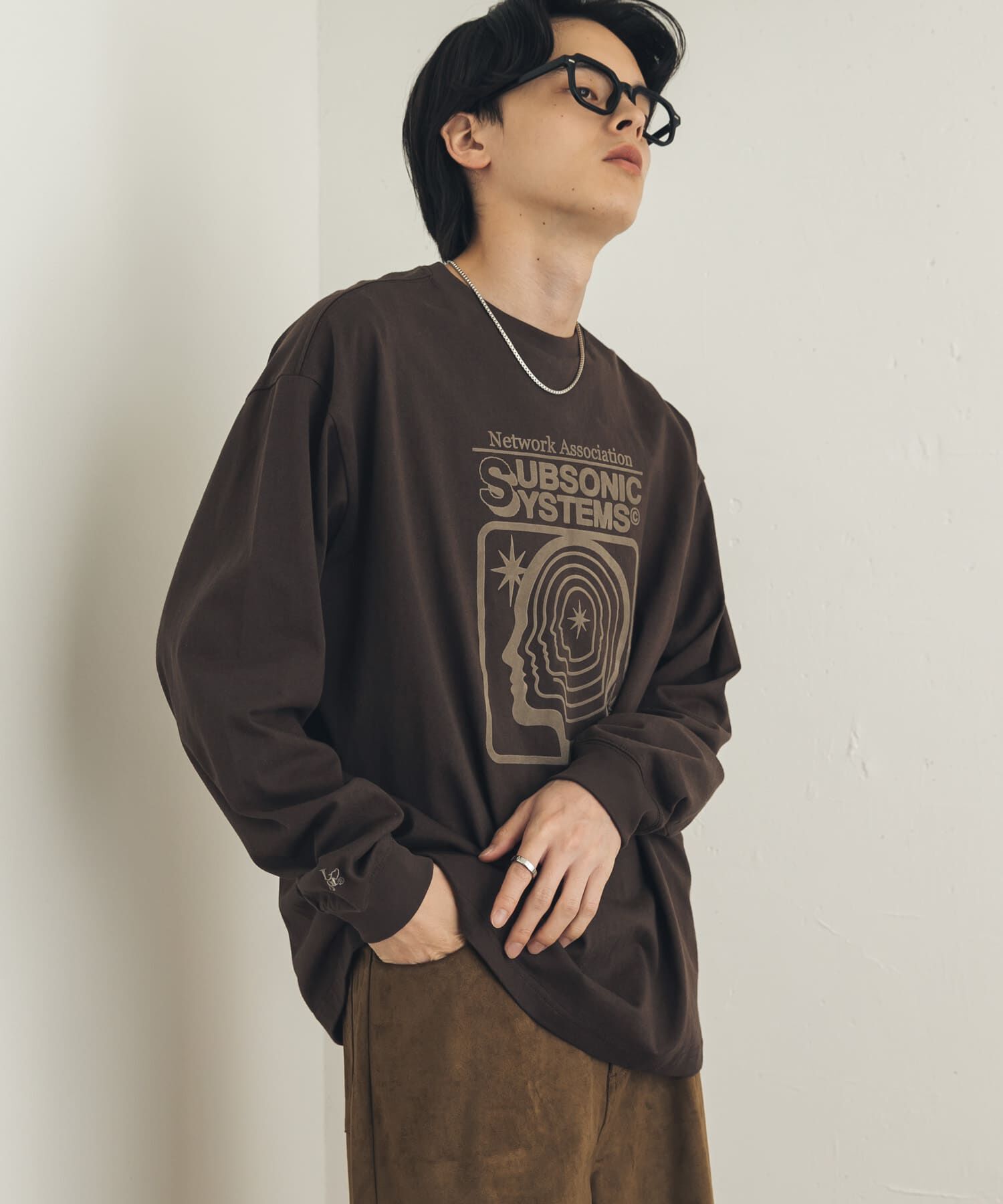 SENSE OF PLACE by URBAN RESEARCH「『別注』LOVEPOPSTUDIO&times;SENSE OF PLACE ロングTシャツ」|Tシャツ・カットソー|