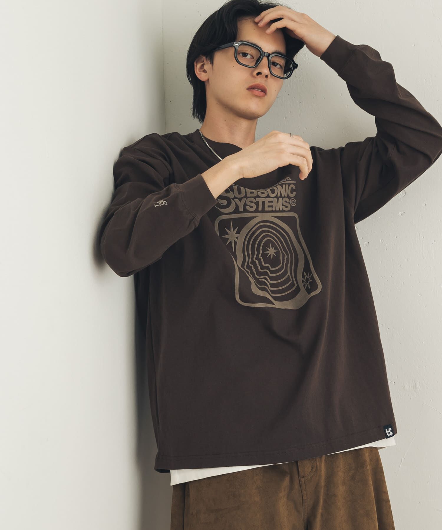 SENSE OF PLACE by URBAN RESEARCH「『別注』LOVEPOPSTUDIO&times;SENSE OF PLACE ロングTシャツ」|Tシャツ・カットソー|