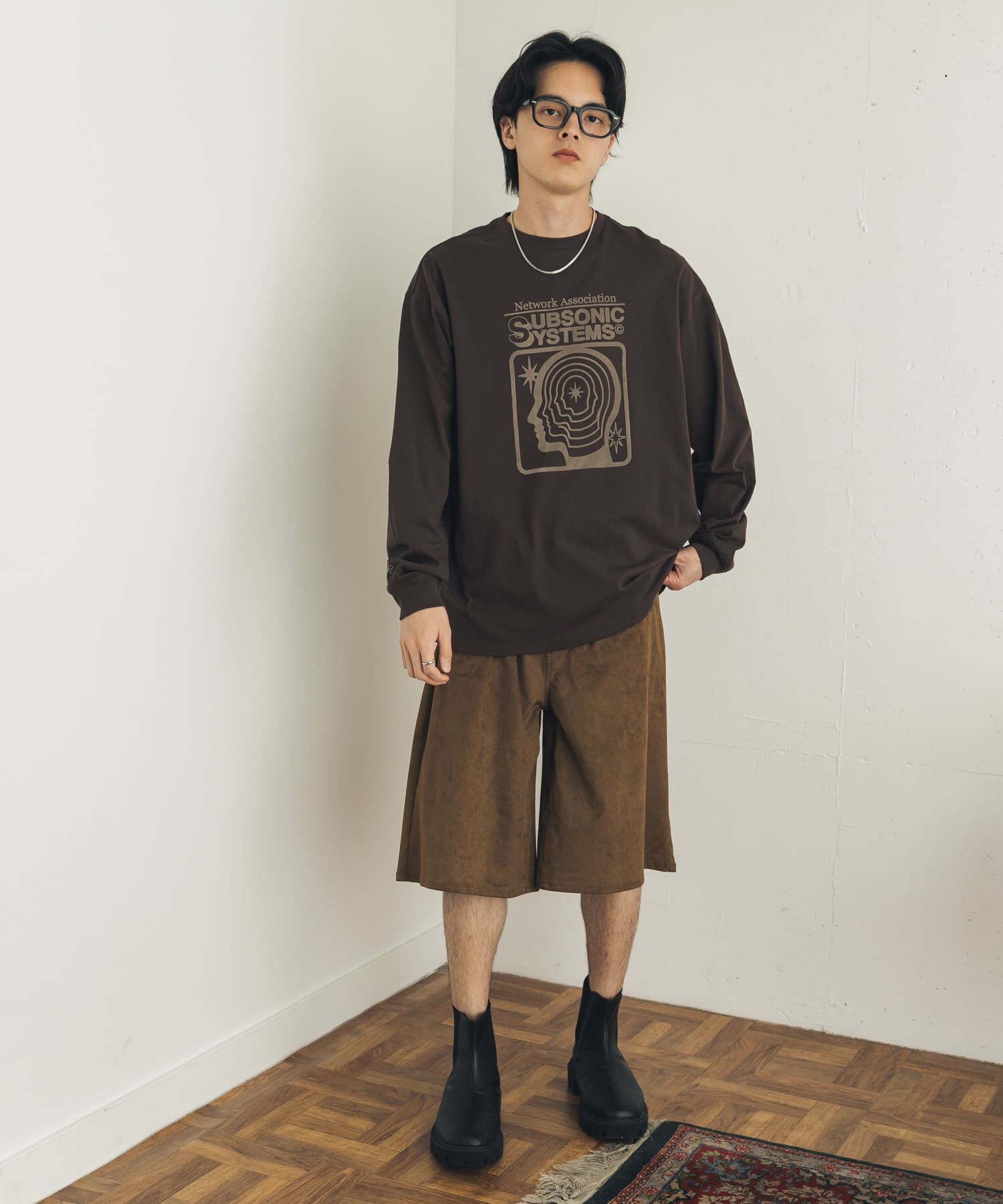 SENSE OF PLACE by URBAN RESEARCH「『別注』LOVEPOPSTUDIO&times;SENSE OF PLACE ロングTシャツ」|Tシャツ・カットソー|