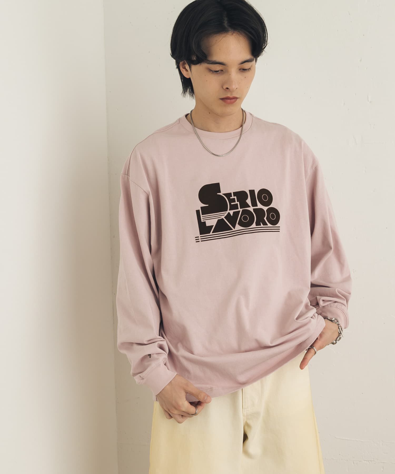 SENSE OF PLACE by URBAN RESEARCH「『別注』LOVEPOPSTUDIO&times;SENSE OF PLACE ロングTシャツ」|Tシャツ・カットソー|