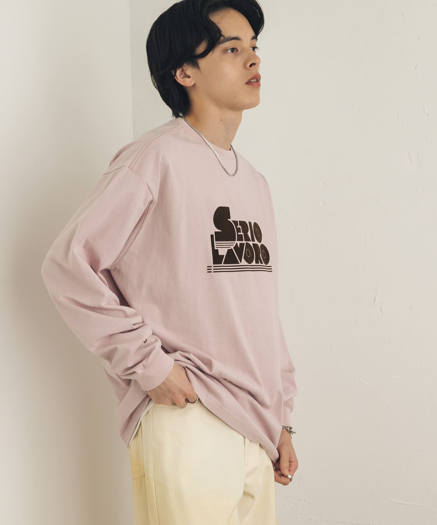 SENSE OF PLACE by URBAN RESEARCH「『別注』LOVEPOPSTUDIO&times;SENSE OF PLACE ロングTシャツ」|Tシャツ・カットソー|