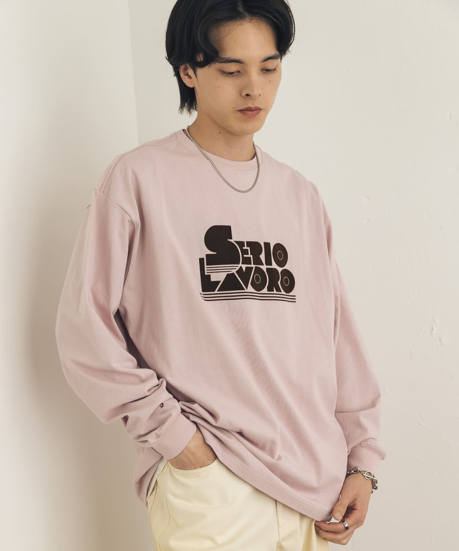 SENSE OF PLACE by URBAN RESEARCH「『別注』LOVEPOPSTUDIO&times;SENSE OF PLACE ロングTシャツ」|Tシャツ・カットソー|