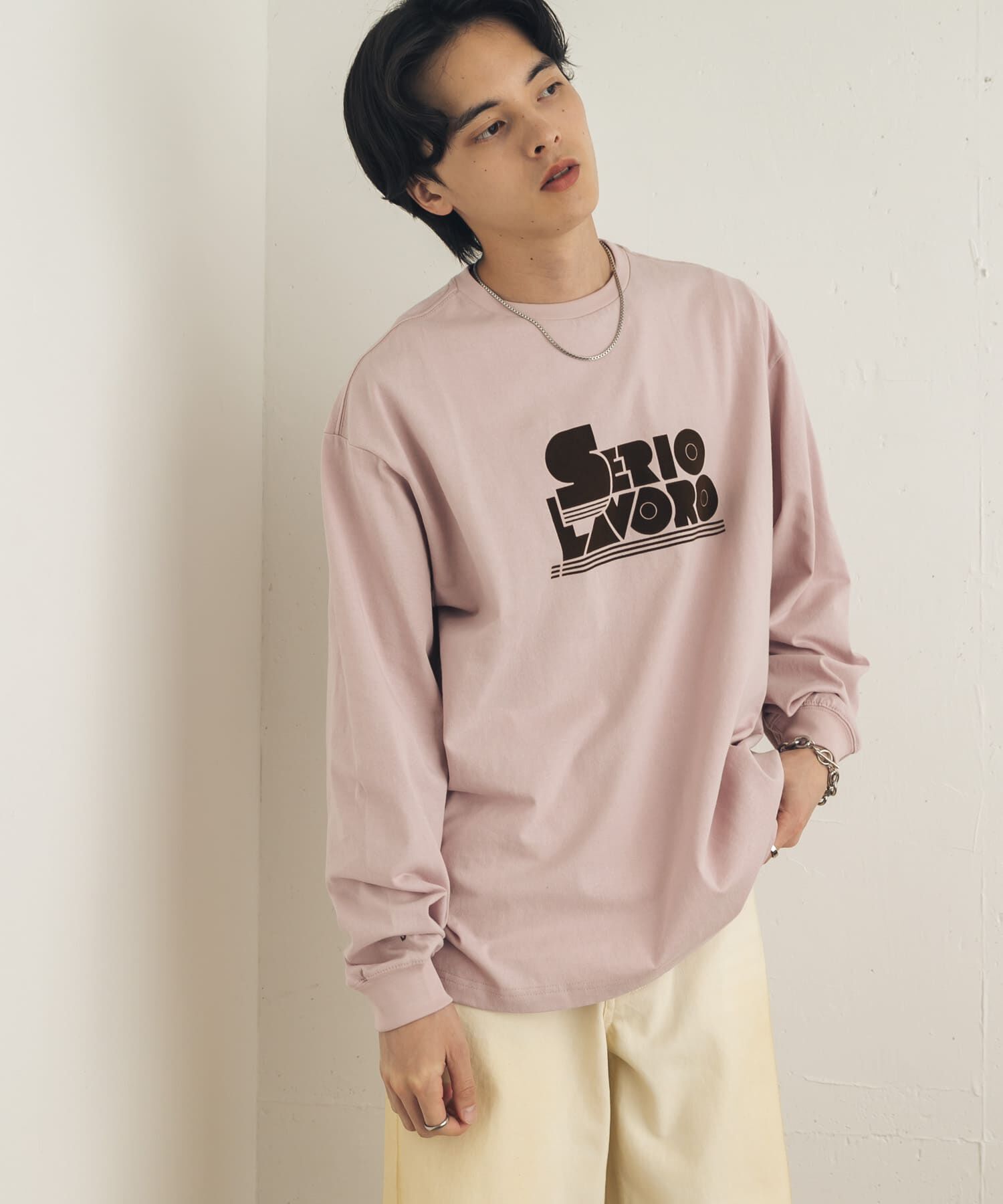 SENSE OF PLACE by URBAN RESEARCH「『別注』LOVEPOPSTUDIO&times;SENSE OF PLACE ロングTシャツ」|Tシャツ・カットソー|