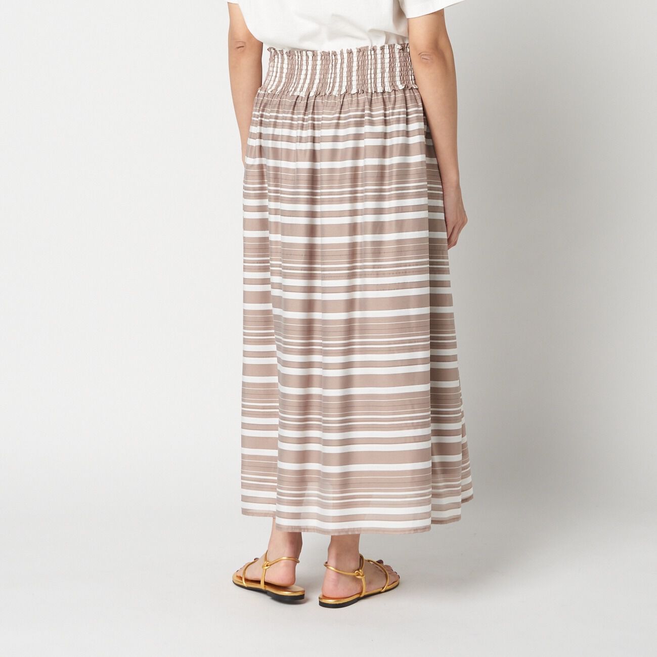 HELIOPOLE「HELIOPOLE SHEER STRIPE SKIRT」|スカート|
