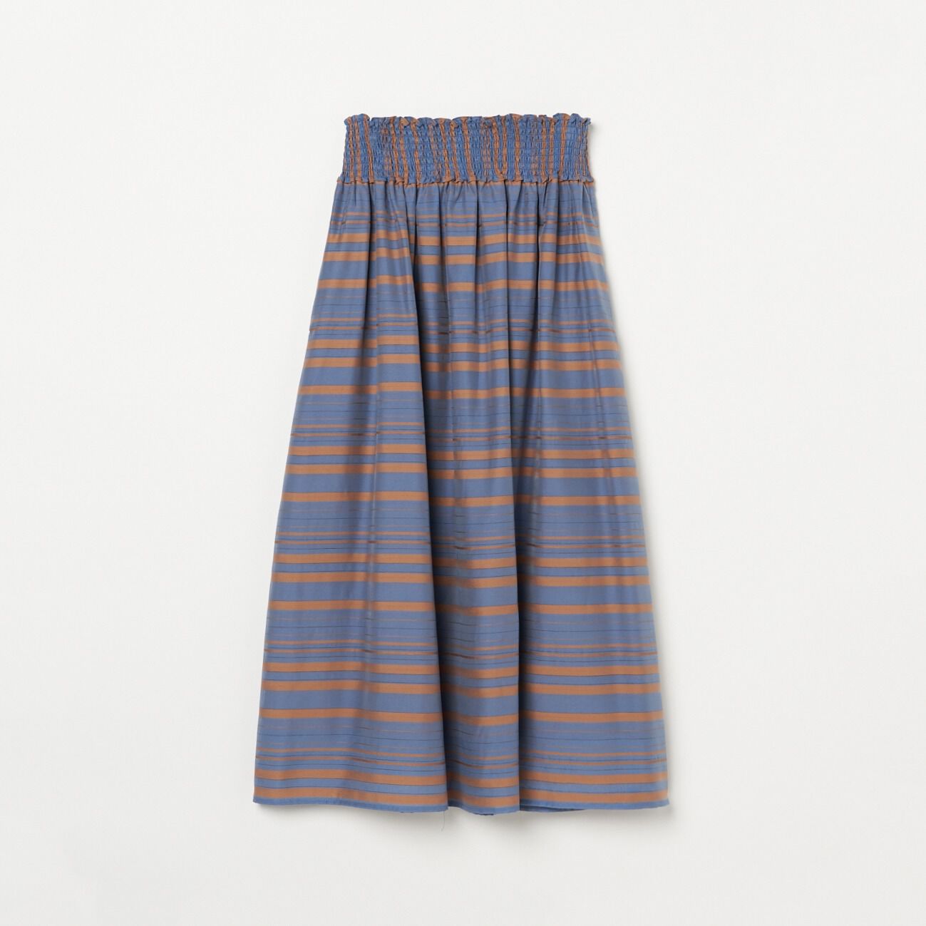 HELIOPOLE「HELIOPOLE SHEER STRIPE SKIRT」|スカート|ブルー