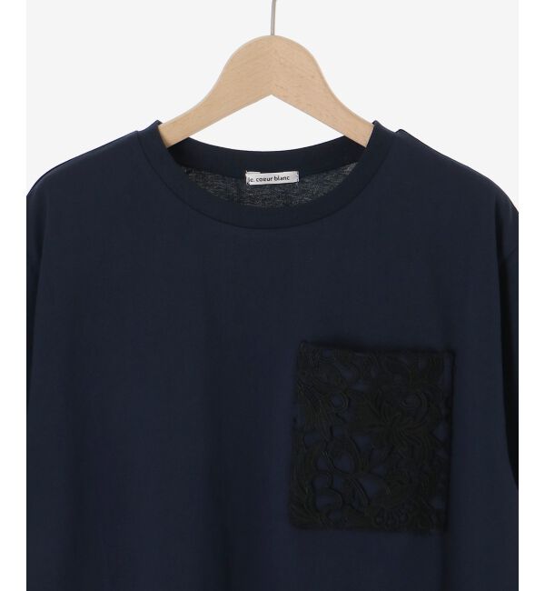  「レースポケットデザインTシャツ」|Tシャツ・カットソー|