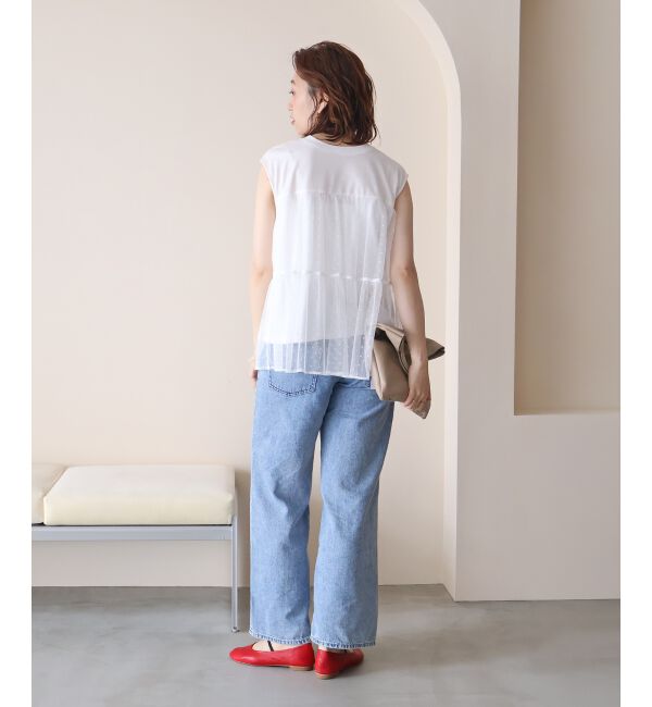  「ドットチュールティアードプルオーバー」|Tシャツ・カットソー|