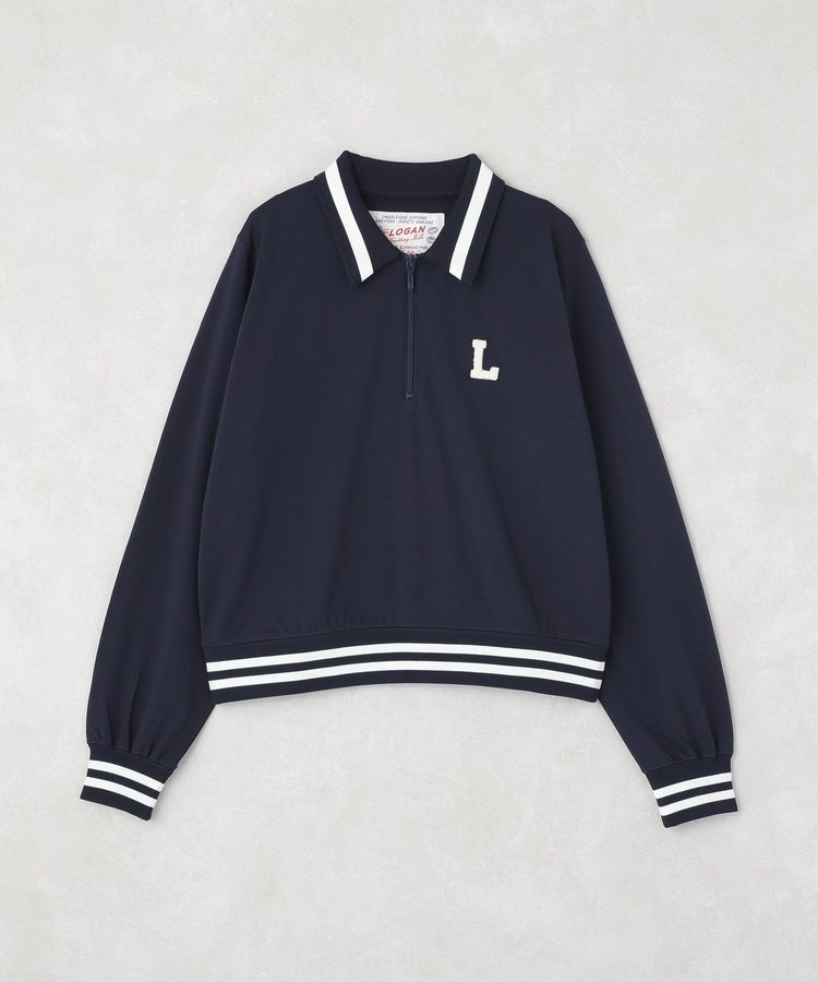 earth music&ecology「LOGANハーフZIPプルオーバー」|スウェット・ジャージ|Dark Navy