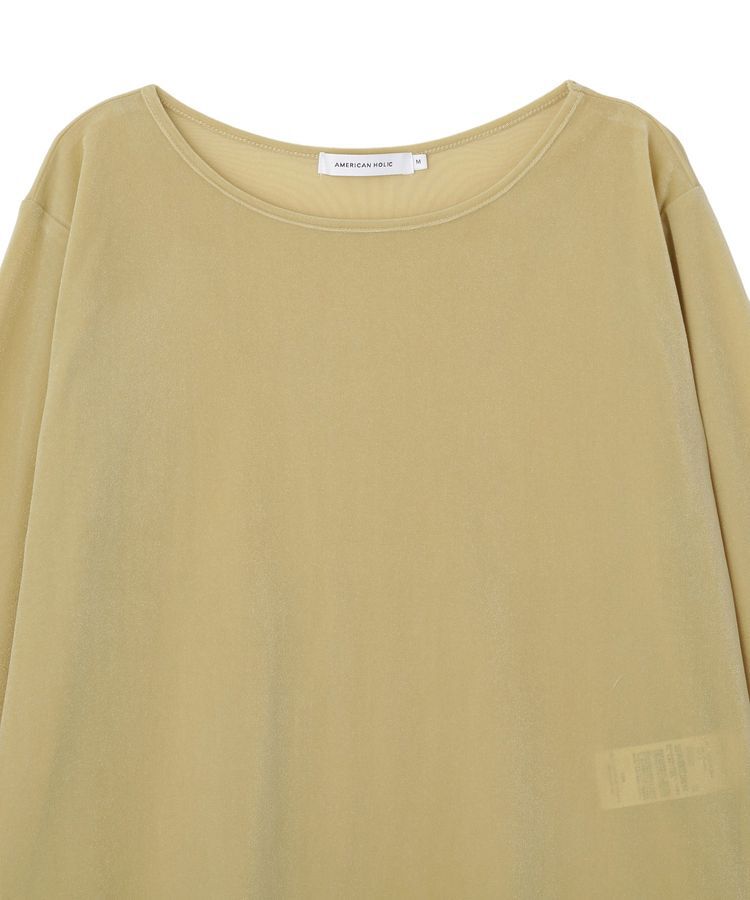 AMERICAN HOLIC「シアーベロアロングプルオーバー」|Tシャツ・カットソー|