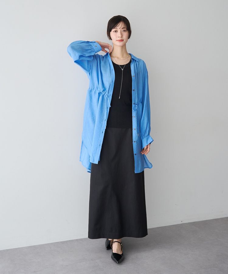 YECCA VECCA「ロングナロースカート」|タイト|