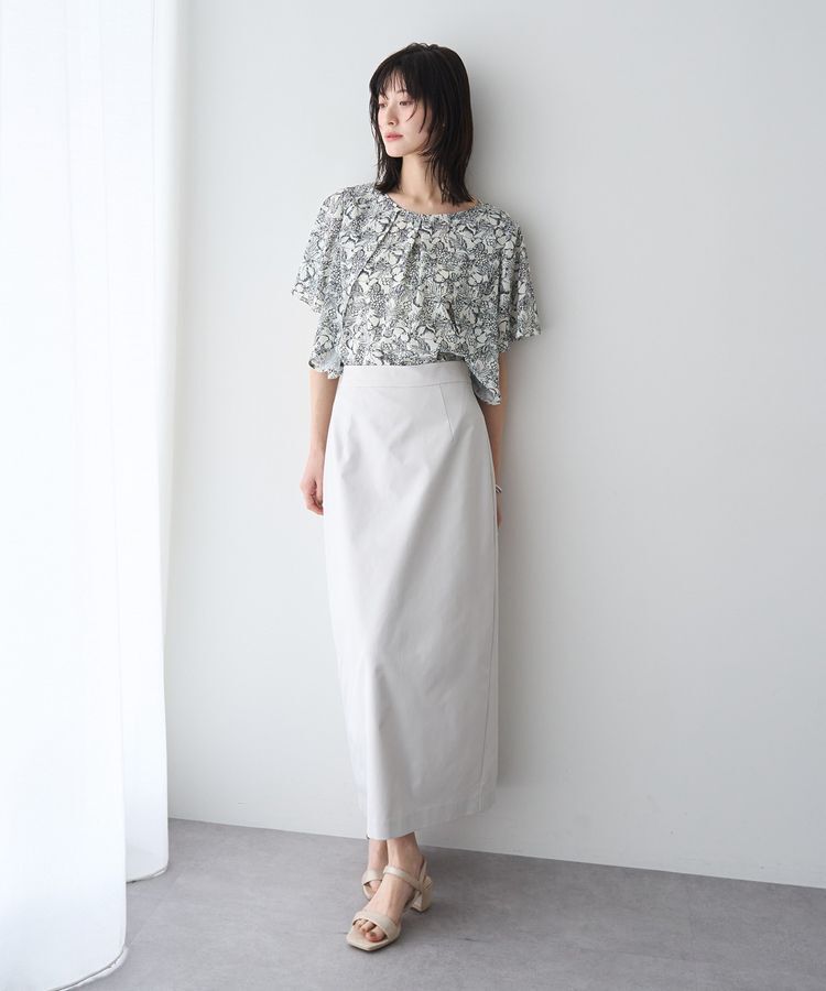 YECCA VECCA「ロングナロースカート」|タイト|