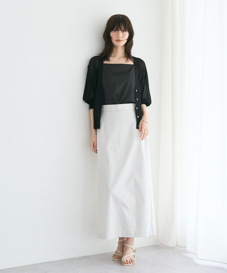 YECCA VECCA「ロングナロースカート」|タイト|