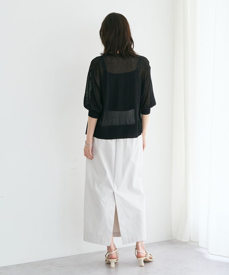 YECCA VECCA「ロングナロースカート」|タイト|