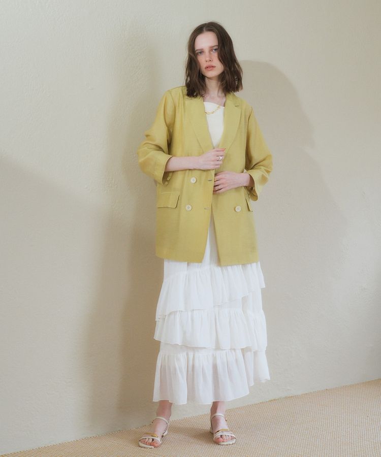 YECCA VECCA「アシメラッフルスカート」|スカート|Off White