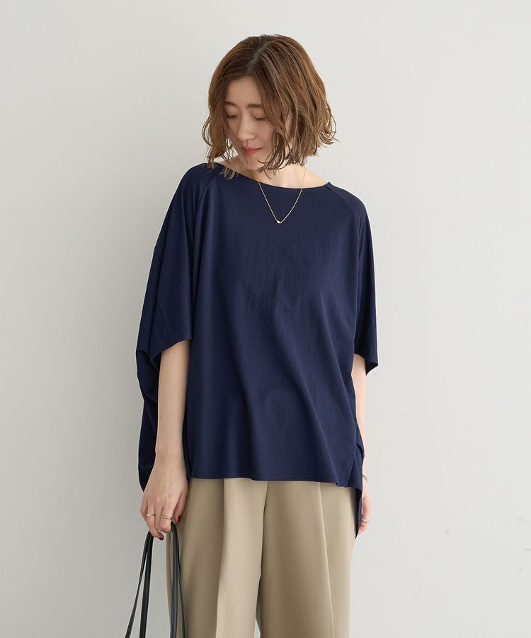YECCA VECCA「異素材切替バックデザインプルオーバー」|Tシャツ・カットソー|