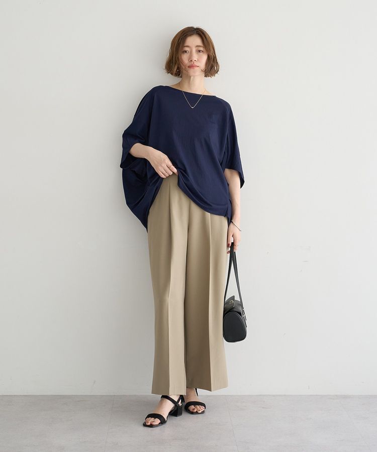 YECCA VECCA「異素材切替バックデザインプルオーバー」|Tシャツ・カットソー|
