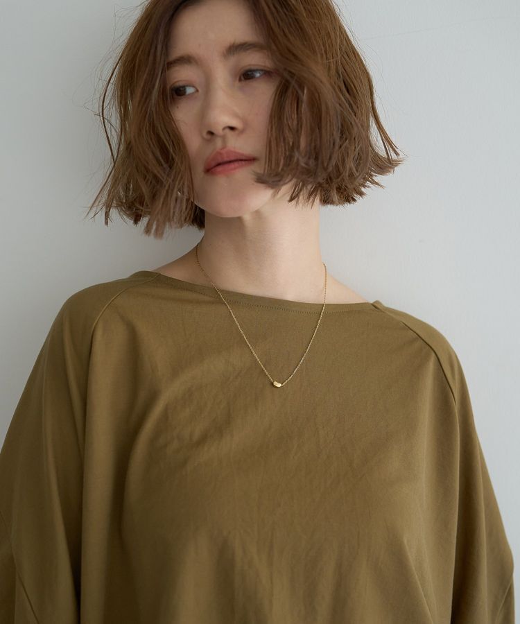 YECCA VECCA「異素材切替バックデザインプルオーバー」|Tシャツ・カットソー|