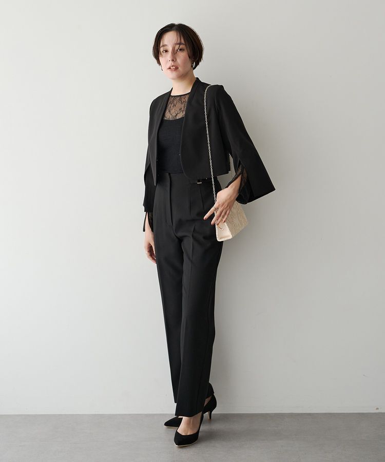 YECCA VECCA「刺繍レースクラッチバッグ」|ショルダー・メッセンジャー|