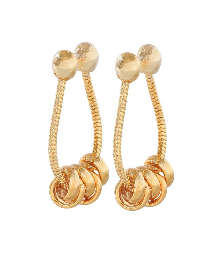YECCA VECCA「LAPUIS.Coil Chain ピアス」|イヤリング|
