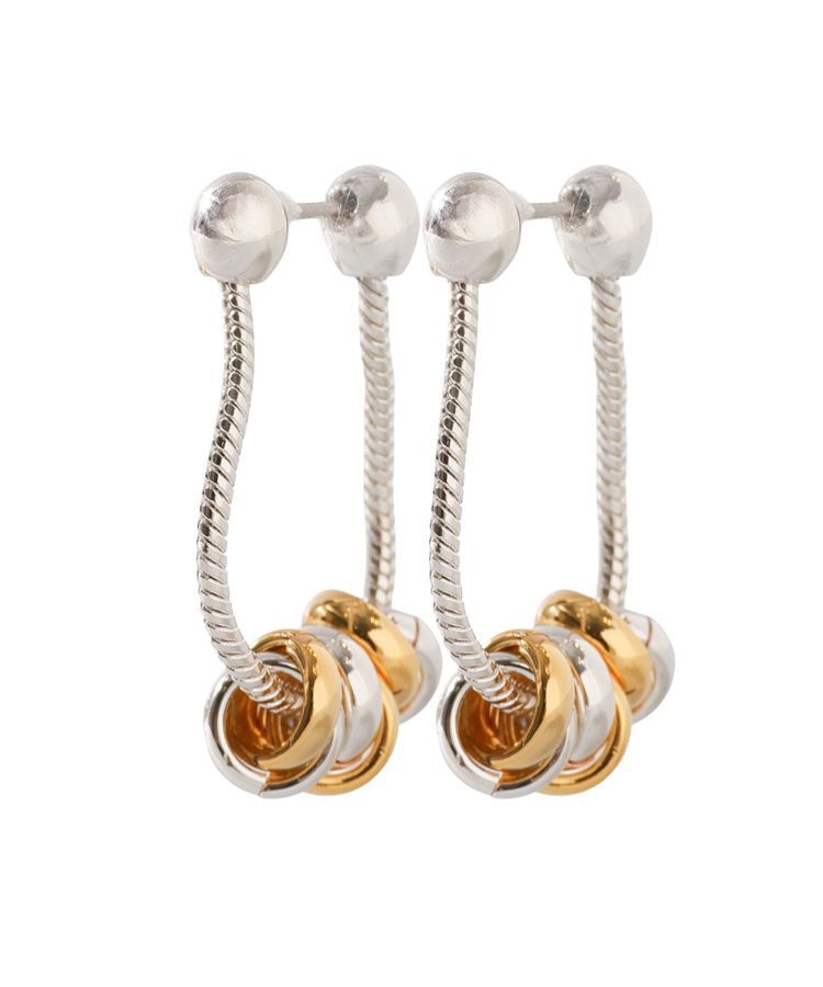 YECCA VECCA「LAPUIS.Coil Chain ピアス」|イヤリング|