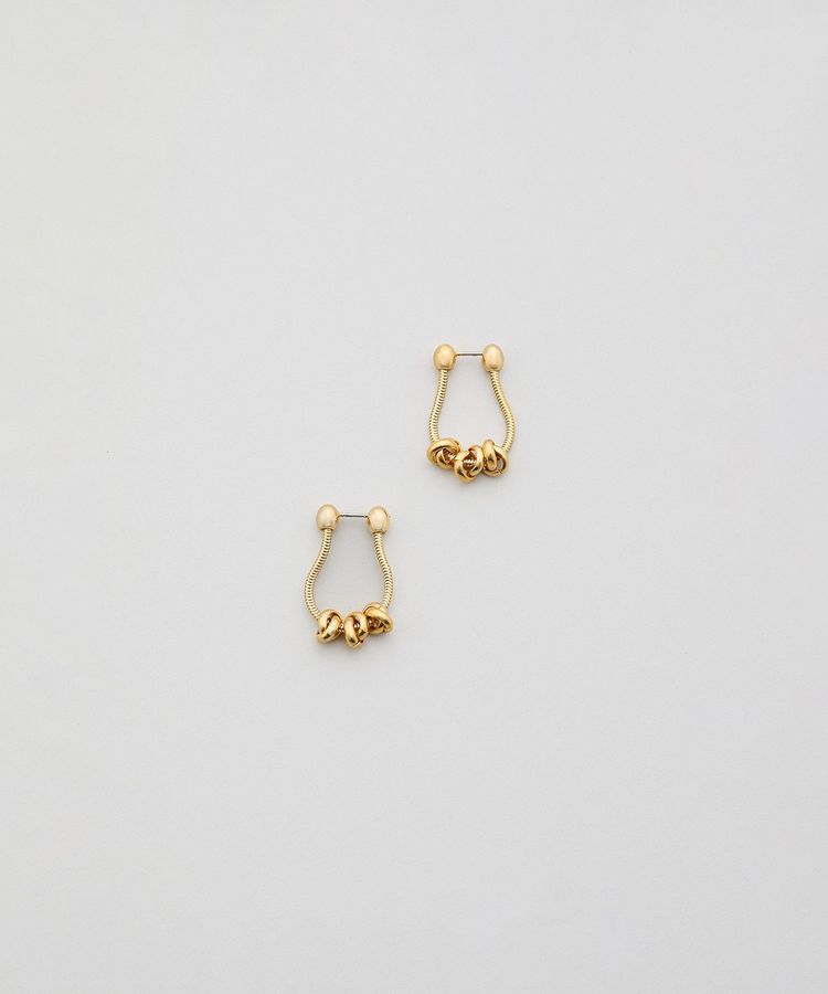 YECCA VECCA「LAPUIS.Coil Chain ピアス」|イヤリング|