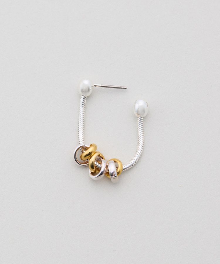 YECCA VECCA「LAPUIS.Coil Chain ピアス」|イヤリング|
