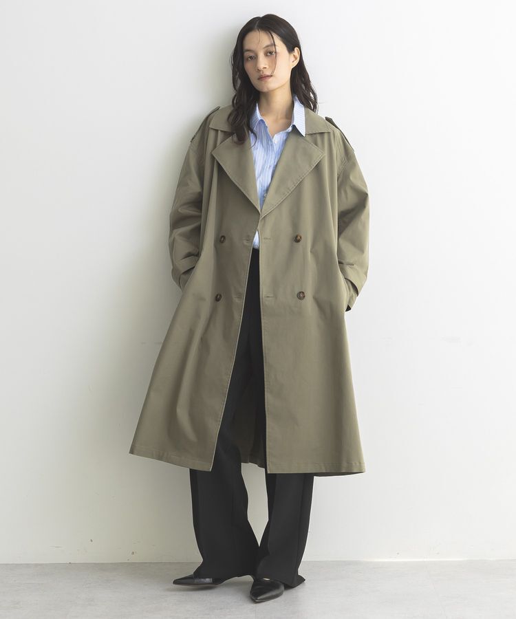 GARAGE OF GOOD CLOTHING「ロングトレンチコート」|トレンチコート|Khaki