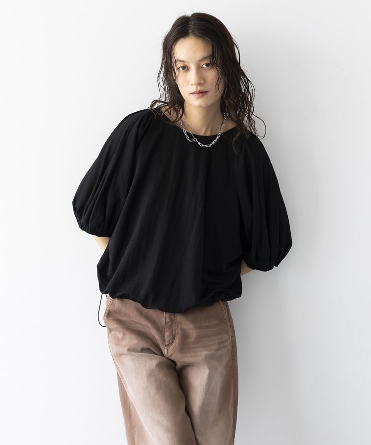 GARAGE OF GOOD CLOTHING「【日本製】ビンテージライクスムースギャザーブラウス」|シャツ・ブラウス|