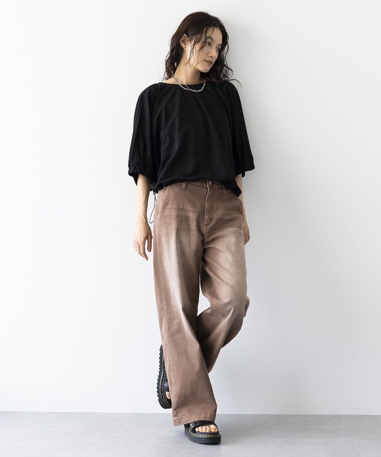 GARAGE OF GOOD CLOTHING「【日本製】ビンテージライクスムースギャザーブラウス」|シャツ・ブラウス|
