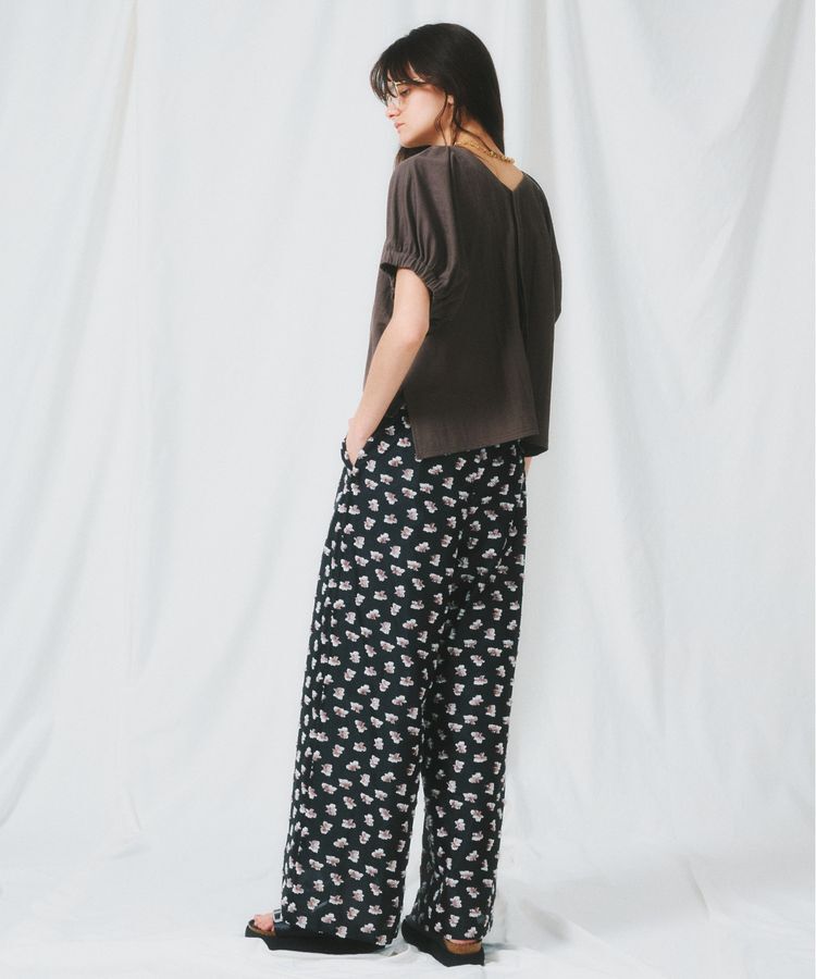 GARAGE OF GOOD CLOTHING「【日本製】ビンテージライクスムースギャザーブラウス」|シャツ・ブラウス|